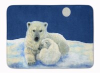 Polar Bears Moonlight Snuggle Machine Washable Memory Foam Mat