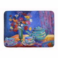 Carolines Treasures  HWH0010RUG Blue Tea by Wendy Hoile Machine Washable Memory