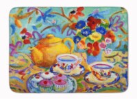 Carolines Treasures  HWH0011RUG Teal Tea by Wendy Hoile Machine Washable Memory