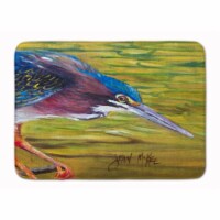 Carolines Treasures JMK1016RUG Green Heron Machine Washable Memory Foam Mat