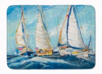 Carolines Treasures JMK1027RUG Roll me over Sailboats Machine Washable Memory F