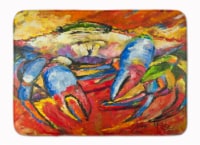 Carolines Treasures JMK1107RUG Blue Crab Red Machine Washable Memory Foam Mat