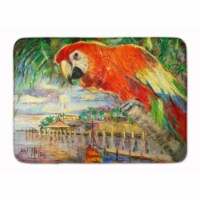 Carolines Treasures JMK1134RUG Red Parrot at Lulu's Machine Washable Memory Foa