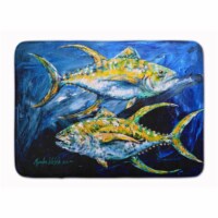 Carolines Treasures MW1125RUG Fish - Tuna Tuna Blue Machine Washable Memory Foa