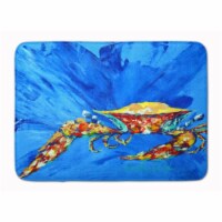 Carolines Treasures MW1163RUG Big Spash Crab in blue Machine Washable Memory Fo
