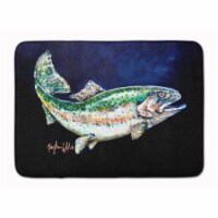 Carolines Treasures  MW1213RUG Deep Blue Rainbow Trout Machine Washable Memory F