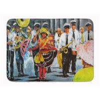 Dancing in the Streets Mardi Gras Machine Washable Memory Foam Mat