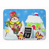 Candy Canes for Sale Snowman Machine Washable Memory Foam Mat