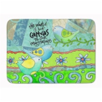 The World is but a Canvas to our Imagination Machine Washable Memory Foam Mat
