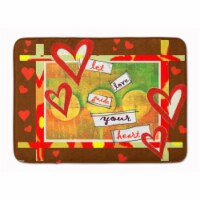 Let Love Guide Your Heart Valentine's Day Machine Washable Memory Foam Mat