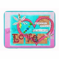 Looks Like I Love You Valentine's Day Machine Washable Memory Foam Mat