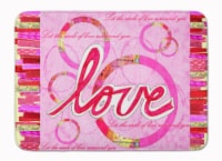 Love is a Circle Valentine's Day Machine Washable Memory Foam Mat