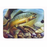 Carolines Treasures PTW2038RUG Brook Trout Machine Washable Memory Foam Mat