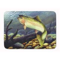 Carolines Treasures  PTW2039RUG Rainbow Trout Machine Washable Memory Foam Mat