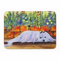 Carolines Treasures SS8248RUG Maltese Machine Washable Memory Foam Mat