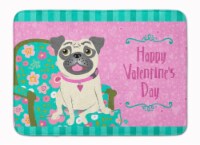 Carolines Treasures  VHA3002RUG Happy Valentine's Day Pug Machine Washable Memor