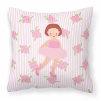 Carolines Treasures  BB5191PW1818 Ballerina Red Short Hair Fabric Decorative Pil
