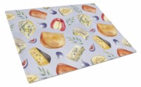 Carolines Treasures BB5198LCB Assortment of Cheeses Glass Cutting Board Large