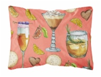 Carolines Treasures  BB5201PW1216 Drinks and Cocktails Salmon Canvas Fabric Deco