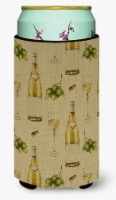 Carolines Treasures  BB5194TBC White Wine on Linen Tall Boy Hugger
