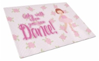 Carolines Treasures BB5383LCB Ballet Red Short Hair Glass Cutting Board Large