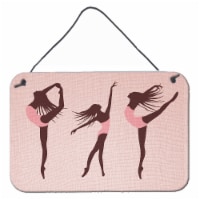 Carolines Treasures  BB5377DS812 Dancers Linen Pink Wall or Door Hanging Prints