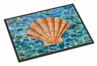 Carolines Treasures BB5367JMAT Scallop Shell and Water Doormat 24x36