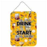 Carolines Treasures  BB5411DS1216 Start Drinking in the Morning Wall or Door Han