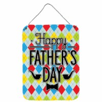 Carolines Treasures  BB5439DS1216 Happy Father's Day Argyle Wall or Door Hanging