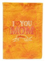 Carolines Treasures BB5417GF I Love you Mom Garden Flag