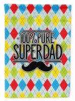 Carolines Treasures BB5440GF 100% Pure Dad Argyle Garden Flag