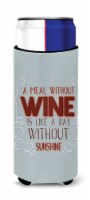 Carolines Treasures  BB5424MUK A Meal Without Wine Ultra Hugger for slim cans