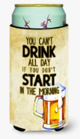 Carolines Treasures  BB5412TBC Start Drinking in the Morning Beer Tall Boy Hugge