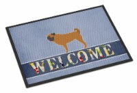 Carolines Treasures BB5551JMAT Pug Welcome Doormat 24x36