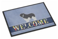 Carolines Treasures BB5536MAT Polish Lowland Sheepdog Dog Welcome Doormat 18x27