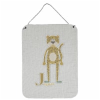 Carolines Treasures  BB5735DS1216 Alphabet J for Jaguar Wall or Door Hanging Pri
