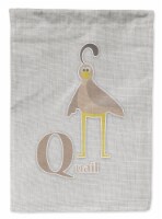 Carolines Treasures BB5742GF Alphabet Q for Quail Flag Garden Size