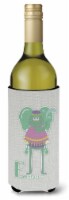 Carolines Treasures  BB5730LITERK Alphabet E for Elephant Wine Bottle Hugger