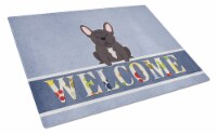 Carolines Treasures BB5590LCB French Bulldog Brindle Welcome Glass Cutting Boar