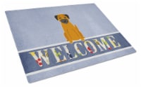 Carolines Treasures BB5620LCB Border Terrier Welcome Glass Cutting Board Large
