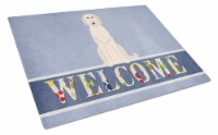 Carolines Treasures BB5646LCB Irish Wolfhound Welcome Glass Cutting Board Large