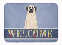 Carolines Treasures  BB5598RUG Mastiff White Welcome Machine Washable Memory Foa