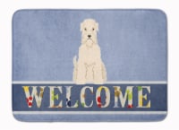 Soft Coated Wheaten Terrier Welcome Machine Washable Memory Foam Mat