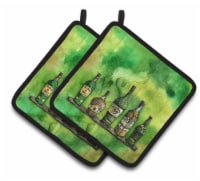 Carolines Treasures BB5765PTHD Irish Whiskey Bottle Pair of Pot Holders