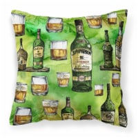Carolines Treasures  BB5757PW1414 Irish Whiskey Fabric Decorative Pillow