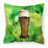 Carolines Treasures  BB5760PW1818 Irish Beer Dark Fabric Decorative Pillow