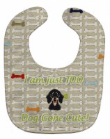 Carolines Treasures BB5784BIB Too Cute Smooth Black & Tan Dachshund Baby Bib