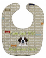 Carolines Treasures BB5815BIB Too Cute Saint Bernard Baby Bib