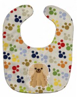 Carolines Treasures BB5933BIB Pawprints Pekingnese Fawn Sable Baby Bib