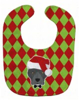 Carolines Treasures BB6001BIB Christmas Staffordshire Bull Terrier Baby Bib